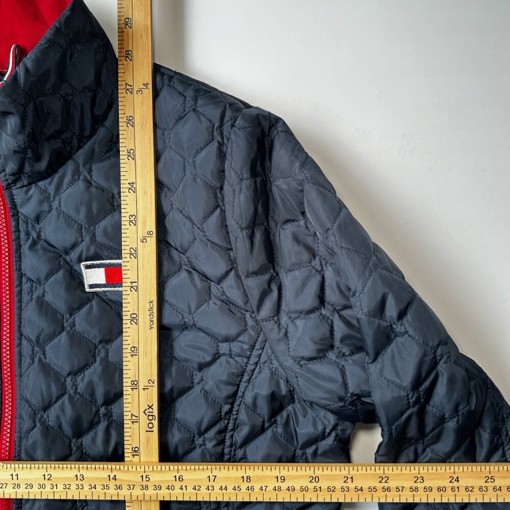 Tommy Hilfiger Jacket Women's Navy Blue Full Zip Diamond Quilted, size XL - Picture 5 of 16